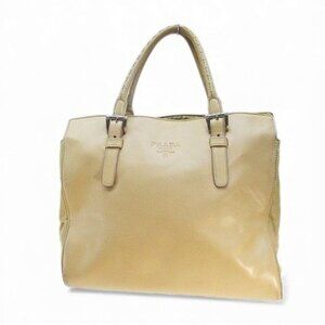 Prada B5564 Nappa Cipria Tote Bag Beige Combi Leather